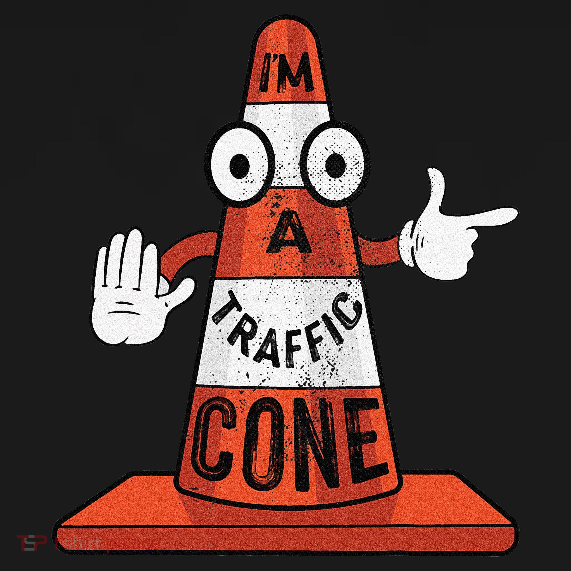 Im A Traffic Cone Halloween Last Minute Costume Funny Women's Hoodie