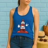 Im A Traffic Cone Halloween Last Minute Costume Funny Women's Tank Top thumb 2