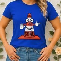 Im A Traffic Cone Halloween Last Minute Costume Funny Women's T-Shirt thumb 2