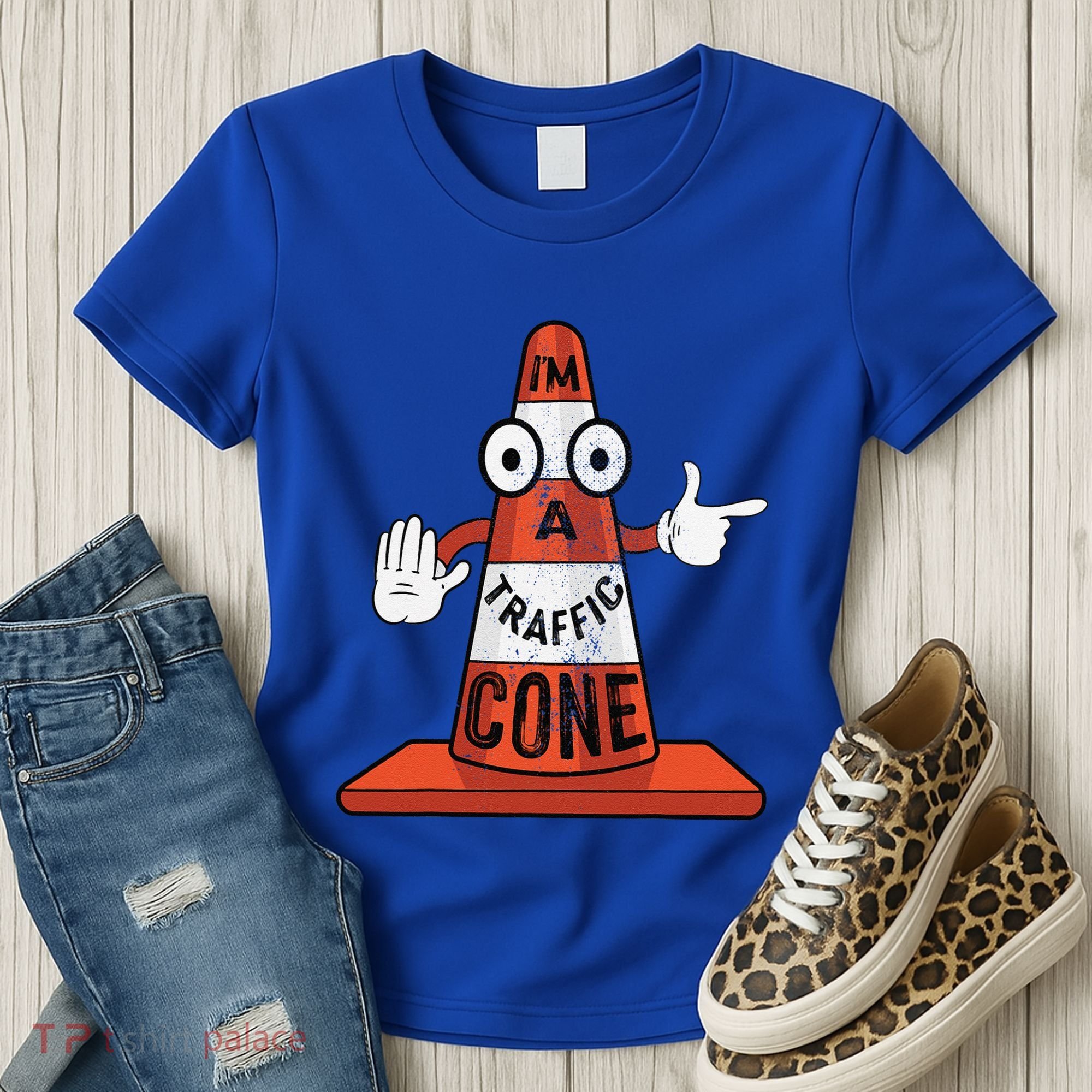 Im A Traffic Cone Halloween Last Minute Costume Funny Women's T-Shirt