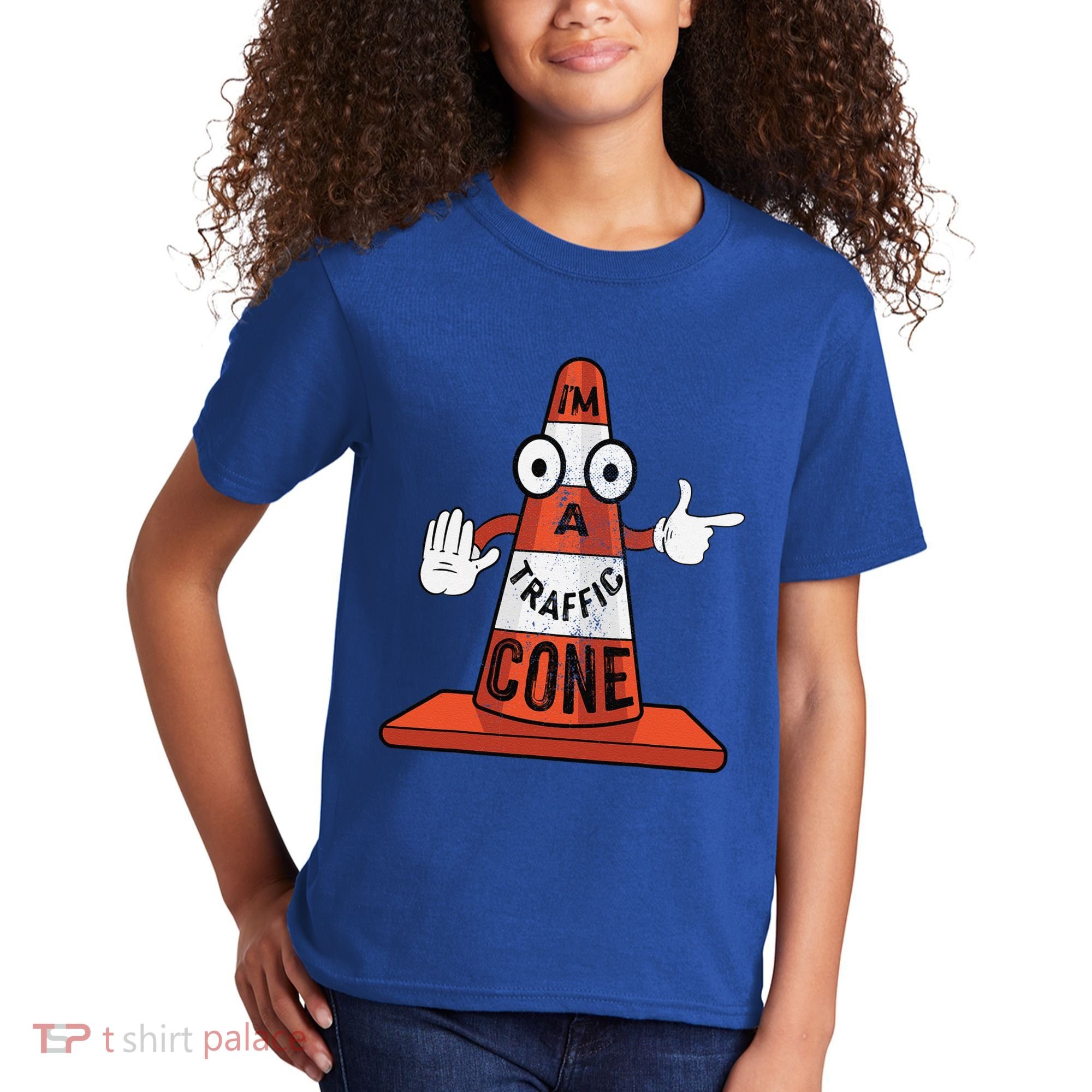 Im A Traffic Cone Halloween Last Minute Costume Funny Kids T-Shirt