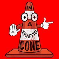 Im A Traffic Cone Halloween Last Minute Costume Funny Santa Hat thumb 1