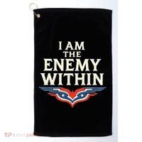 I Am The Enemy Within Golf Towel thumb 0