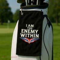 I Am The Enemy Within Golf Towel thumb 2