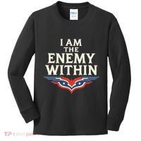 I Am The Enemy Within Kids Long Sleeve Shirt thumb 0