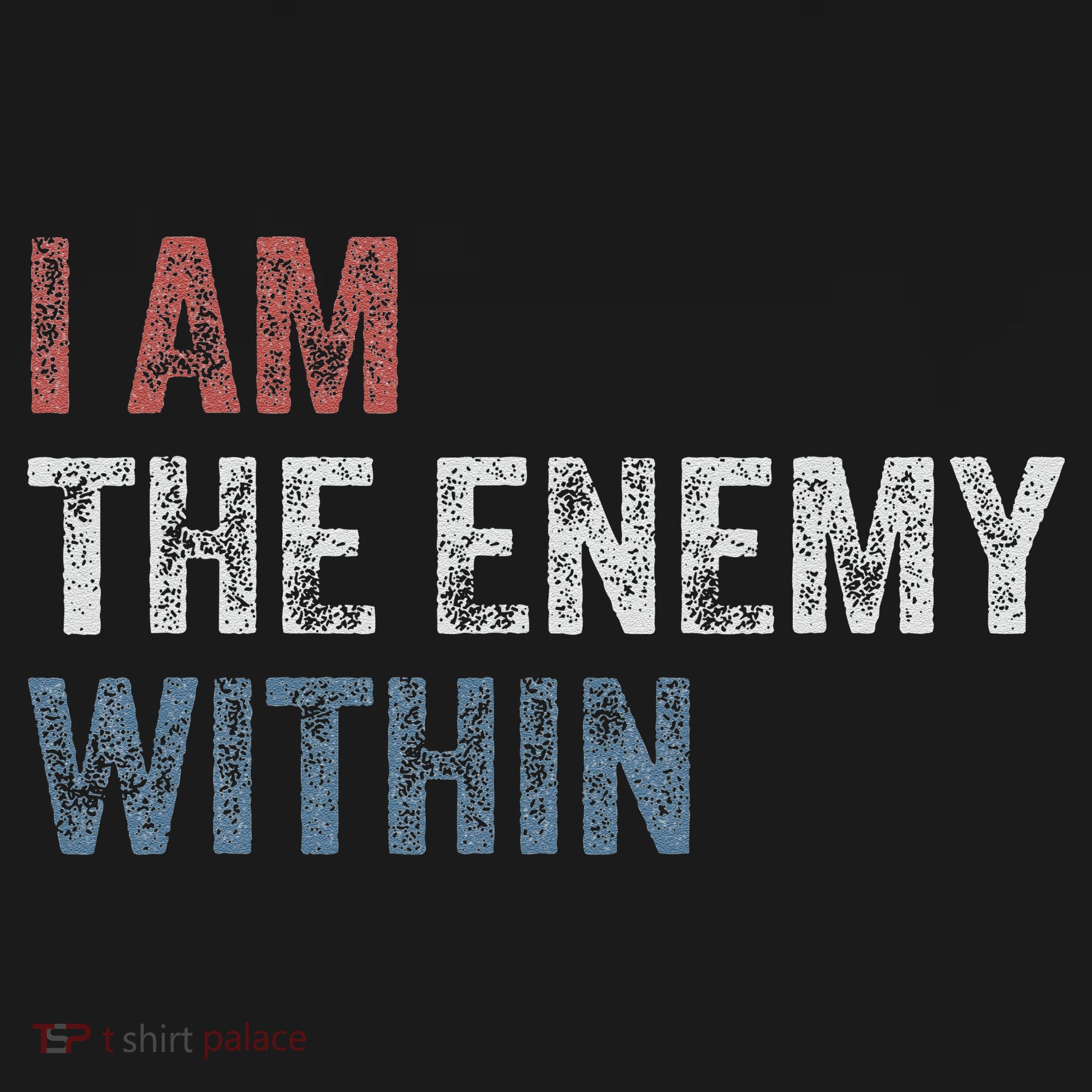 I Am The Enemy Within USA-Made Doggie Bandana