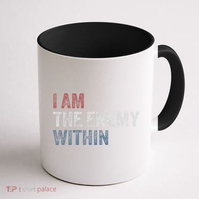 I Am The Enemy Within Coffee Mug back