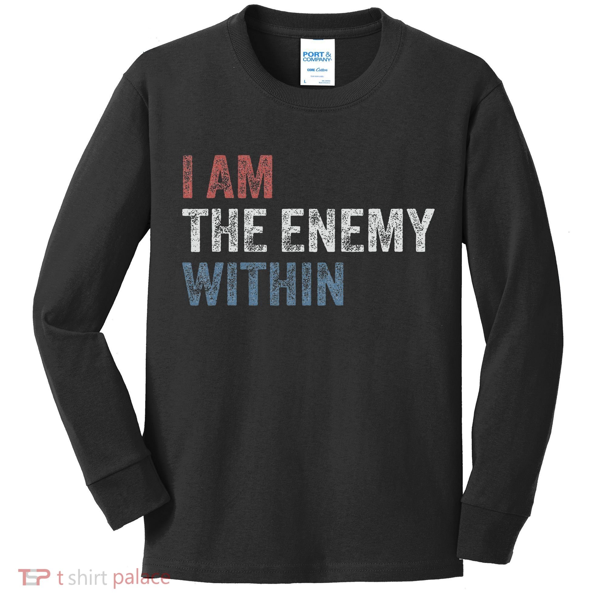I Am The Enemy Within Kids Long Sleeve Shirt