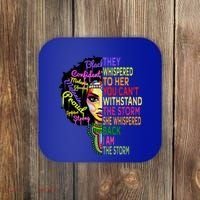 I Am The Storm Outfit Junenth Gift Black History Great Gift Coaster thumb 0