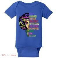 I Am The Storm Outfit Junenth Gift Black History Great Gift Baby Bodysuit thumb 0