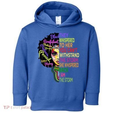 I Am The Storm Outfit Junenth Gift Black History Great Gift Toddler Hoodie