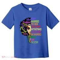 I Am The Storm Outfit Junenth Gift Black History Great Gift Toddler T-Shirt thumb 0
