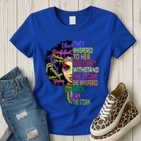 I Am The Storm Outfit Junenth Gift Black History Great Gift Women's T-Shirt thumb 3