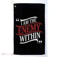 I Am The Enemy Within Golf Towel thumb 0