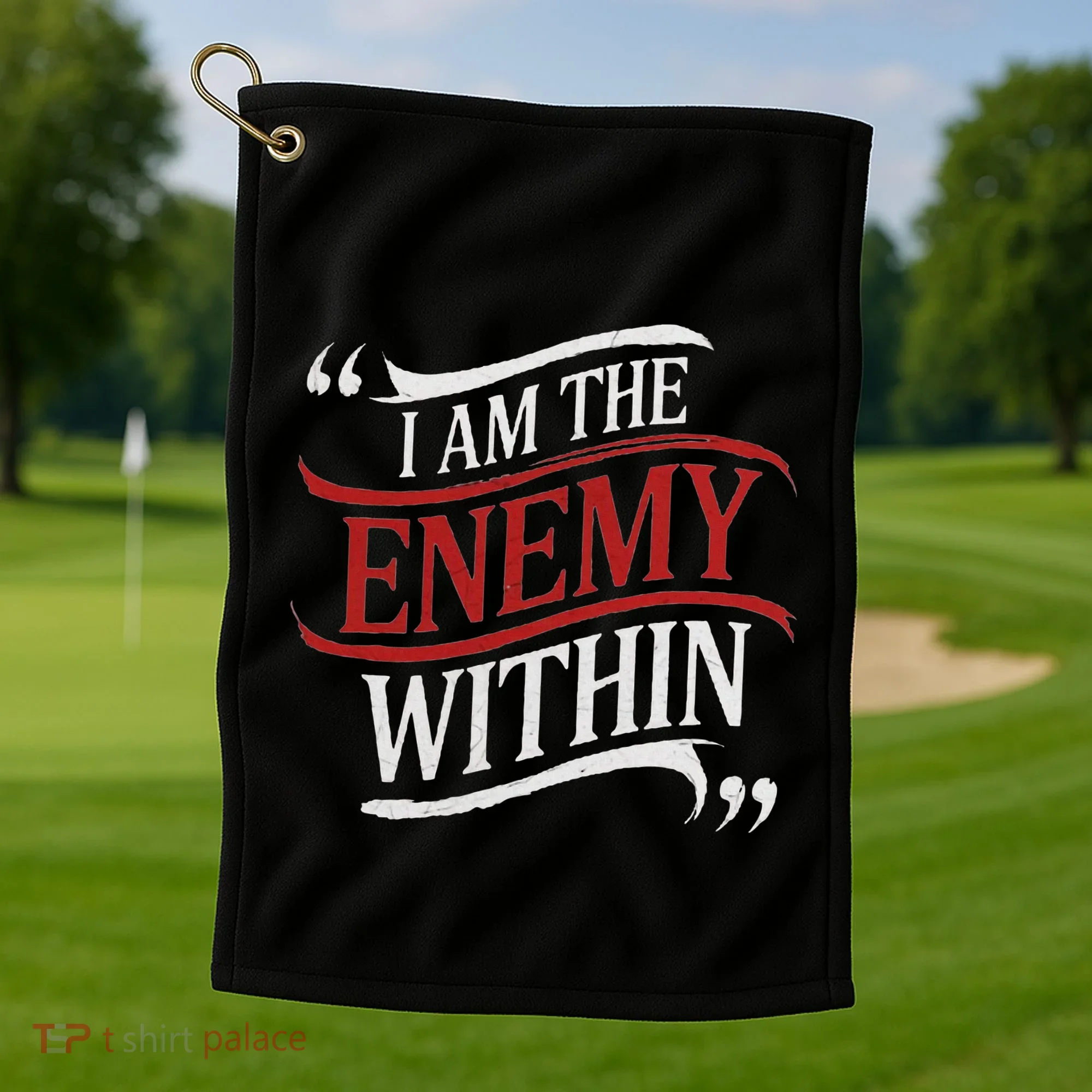 I Am The Enemy Within Golf Towel