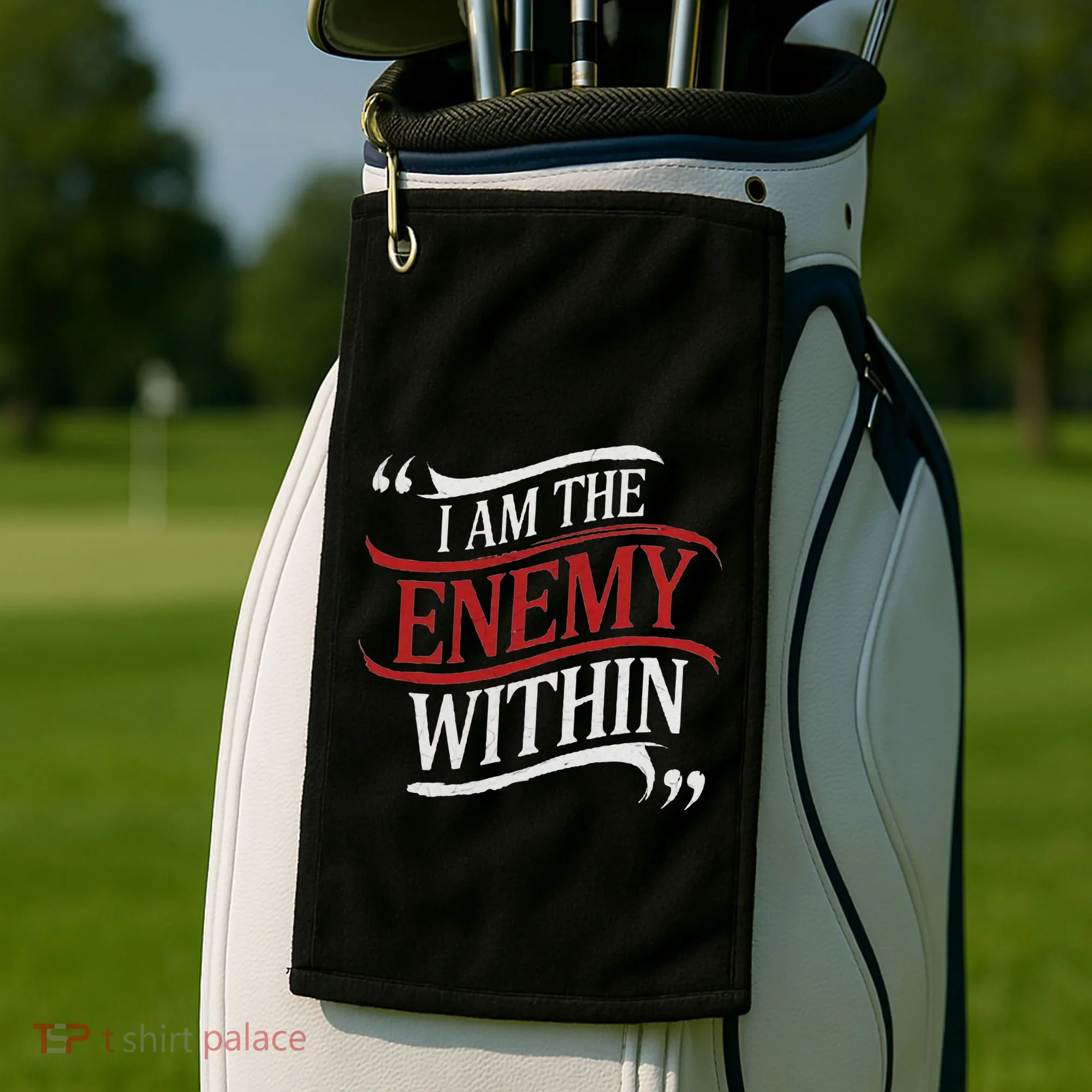 I Am The Enemy Within Golf Towel