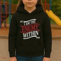 I Am The Enemy Within Kids Hoodie thumb 3