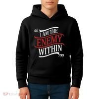 I Am The Enemy Within Kids Hoodie thumb 4