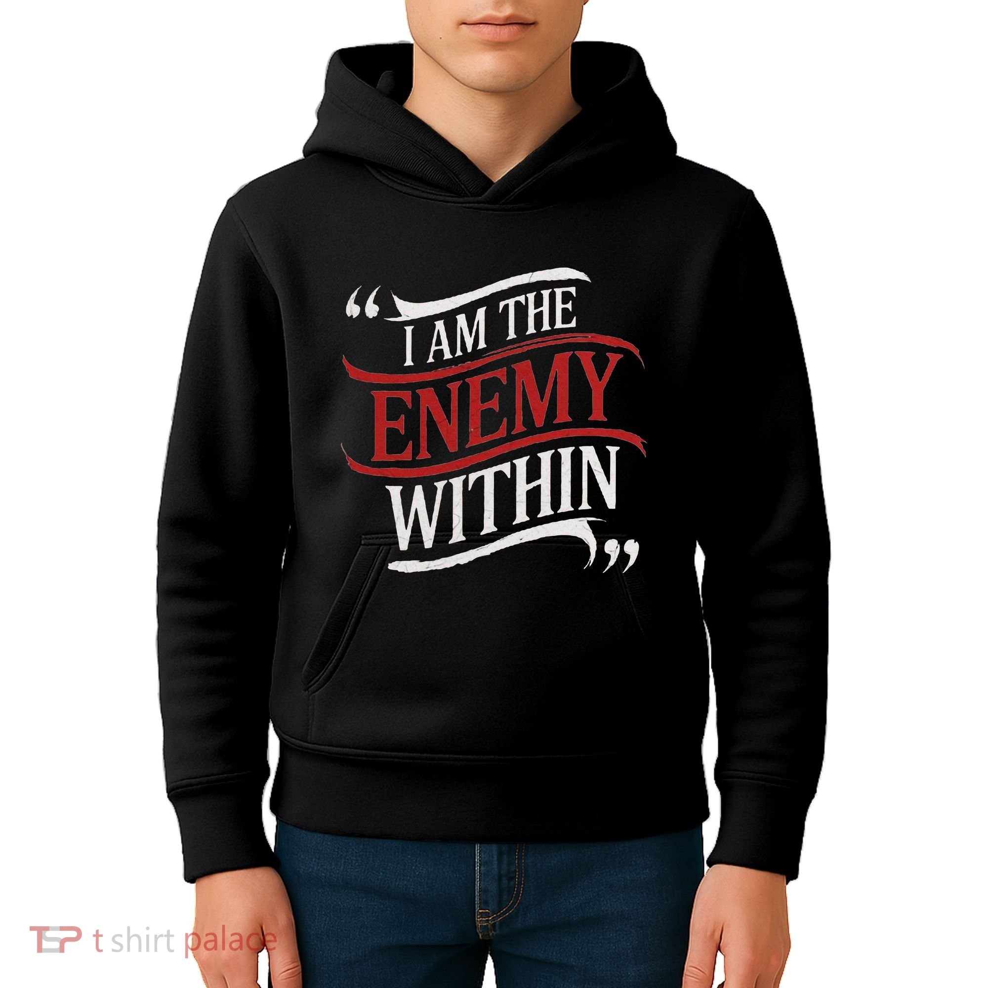 I Am The Enemy Within Kids Hoodie