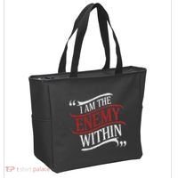 I Am The Enemy Within Tote Bag thumb 2