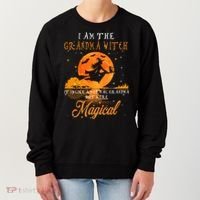 I Am The Grandma Witch Halloween Gift Women's Sweatshirt thumb 0