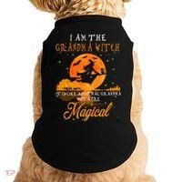 I Am The Grandma Witch Halloween Gift Doggie Tank thumb 0