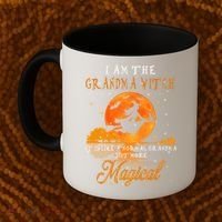 I Am The Grandma Witch Halloween Gift Coffee Mug thumb 2