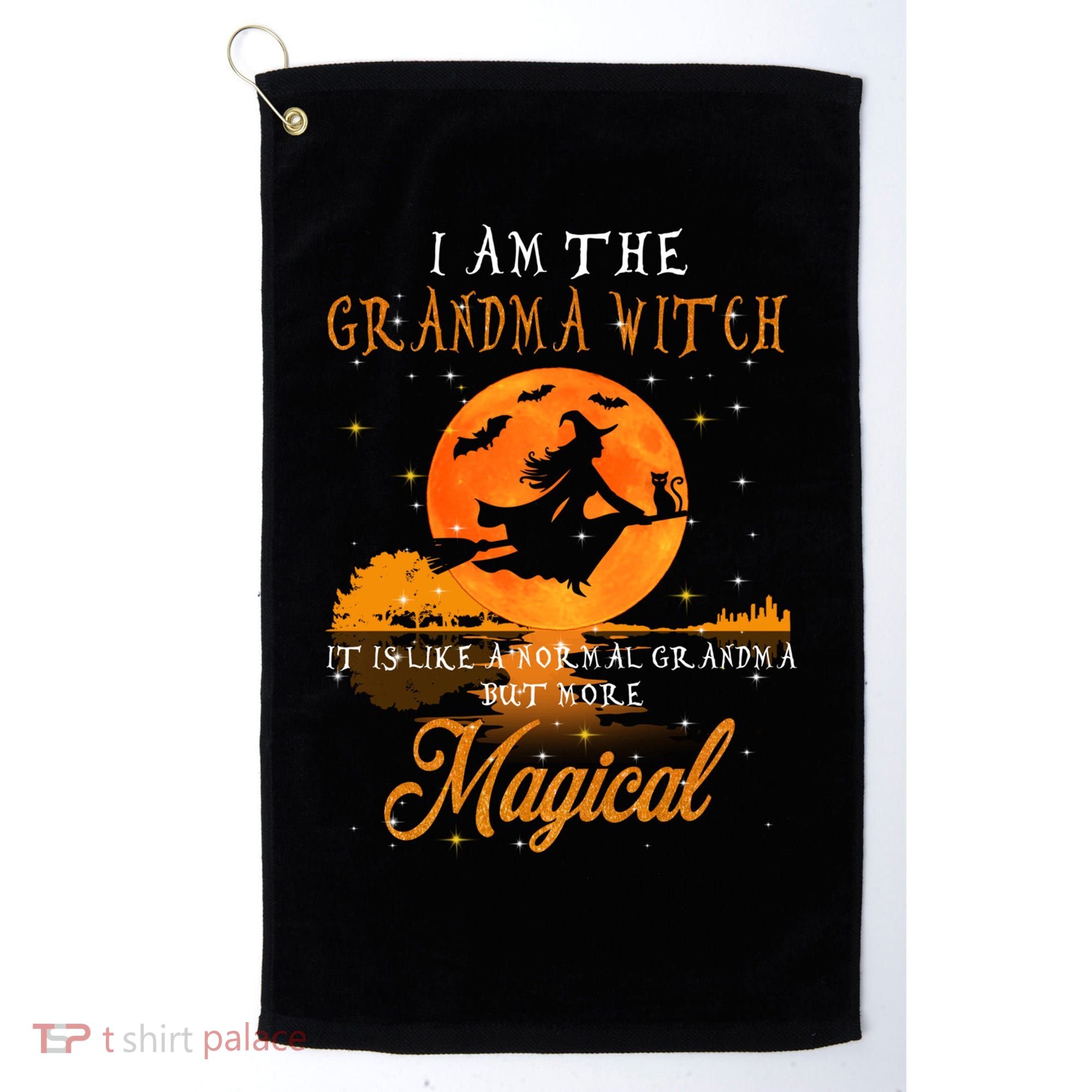 I Am The Grandma Witch Halloween Gift Golf Towel
