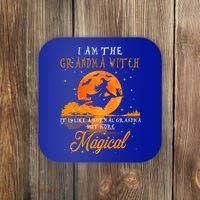 I Am The Grandma Witch Halloween Gift Coaster thumb 0