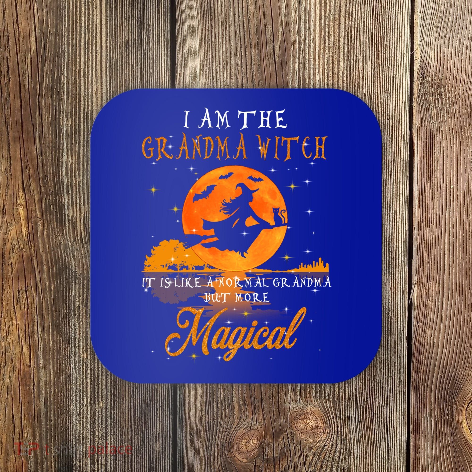 I Am The Grandma Witch Halloween Gift Coaster