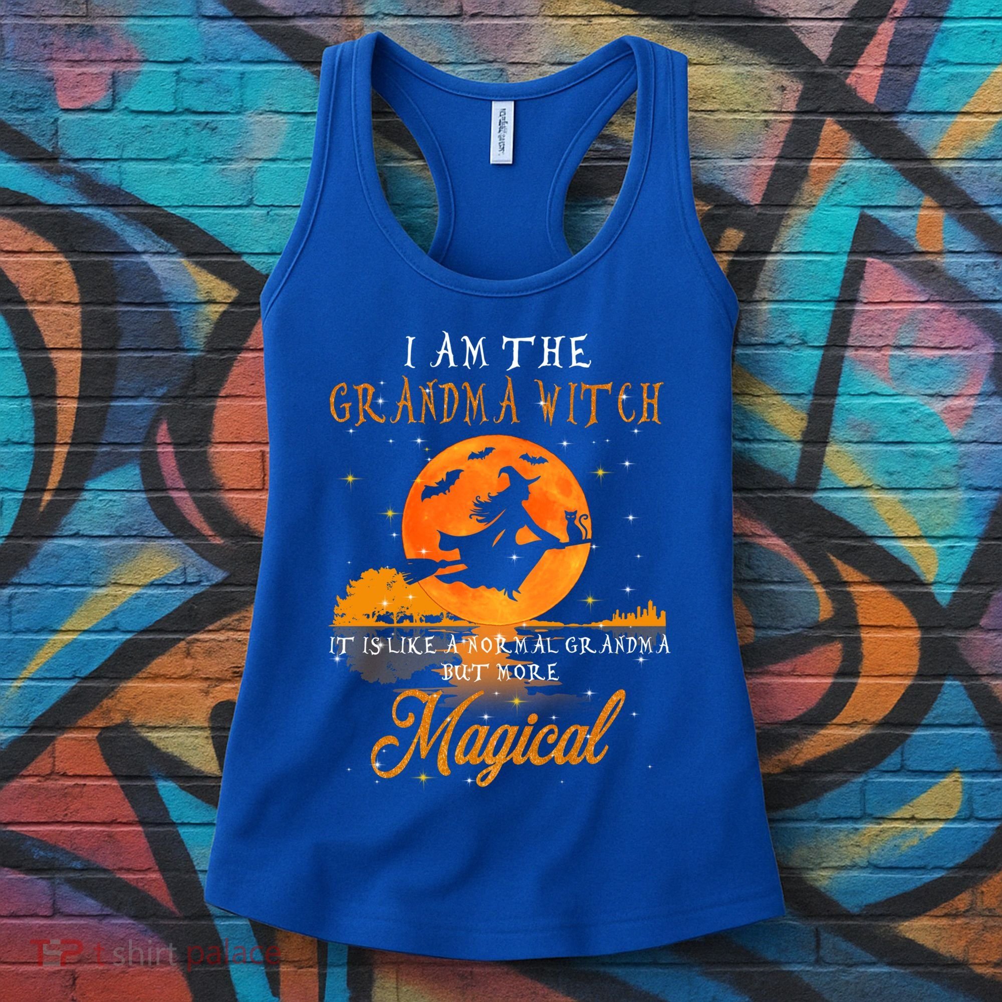 I Am The Grandma Witch Halloween Gift Women's Tank Top