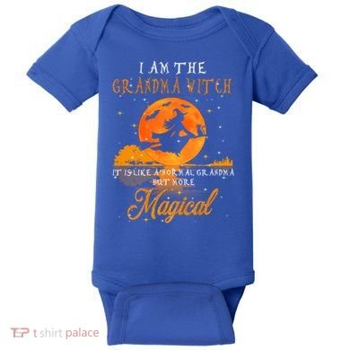 I Am The Grandma Witch Halloween Gift Baby Bodysuit