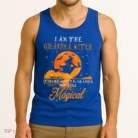 I Am The Grandma Witch Halloween Gift Tank Top thumb 3