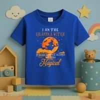 I Am The Grandma Witch Halloween Gift Toddler T-Shirt thumb 3