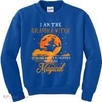 I Am The Grandma Witch Halloween Gift Kids Sweatshirt thumb 0