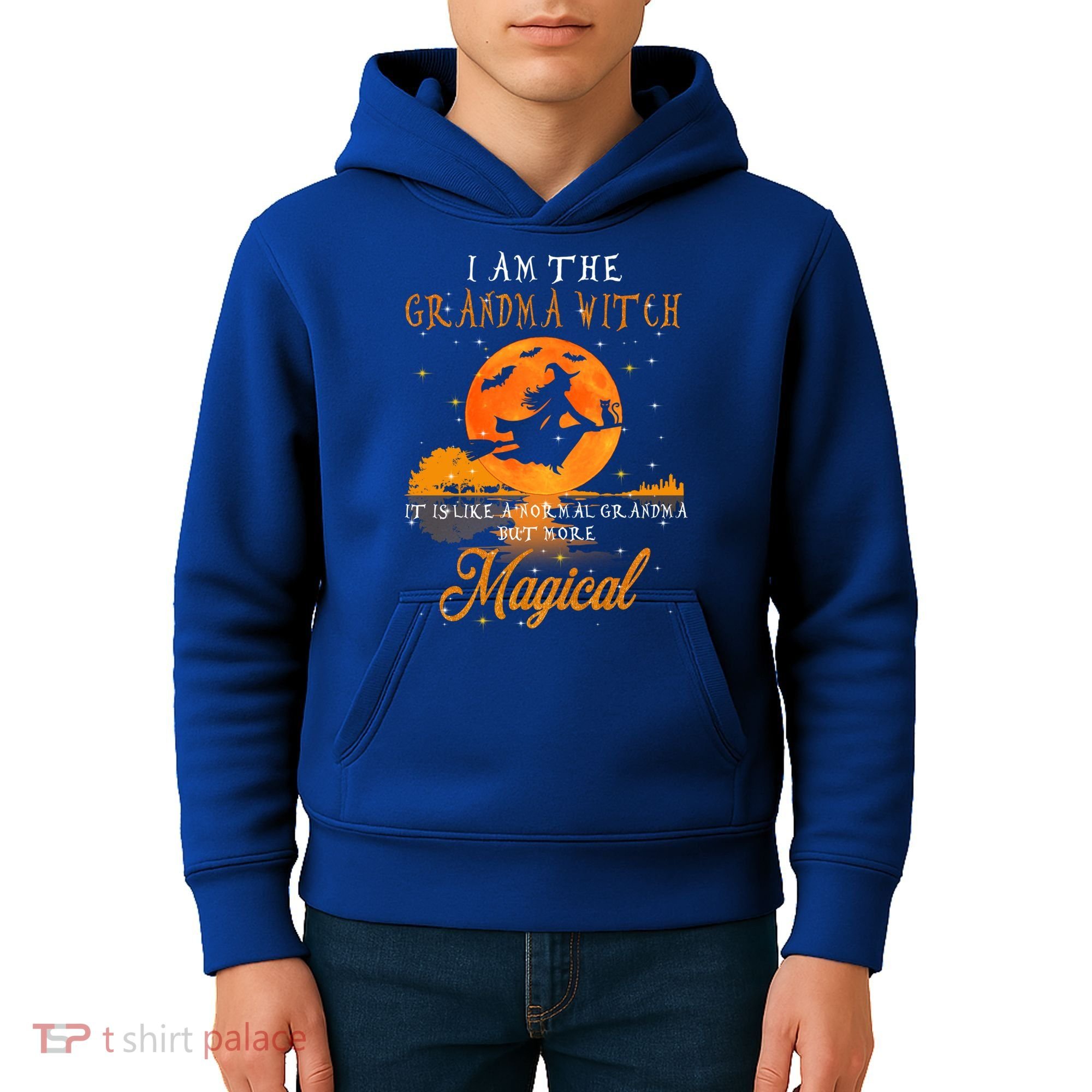 I Am The Grandma Witch Halloween Gift Kids Hoodie