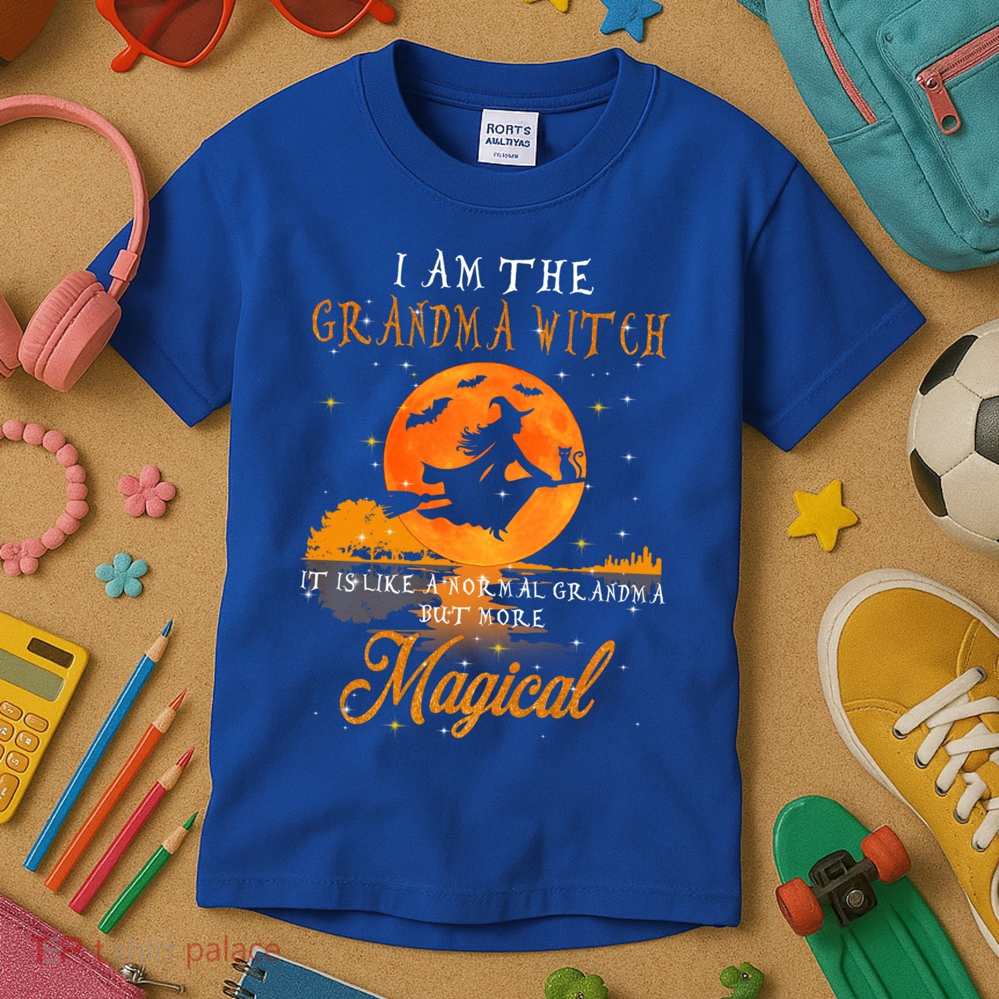 I Am The Grandma Witch Halloween Gift Kids T-Shirt