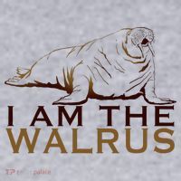 I Am The Walrus Ladies Heavyweight Boxy Pullover Hoodie thumb 2