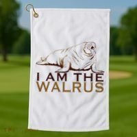 I Am The Walrus Golf Towel thumb 1