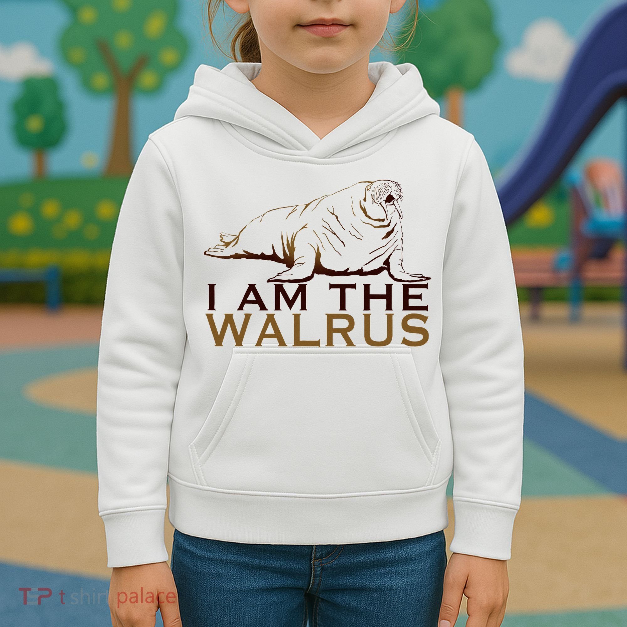 I Am The Walrus Kids Hoodie