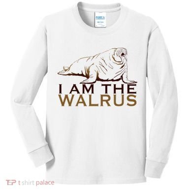 I Am The Walrus Kids Long Sleeve Shirt