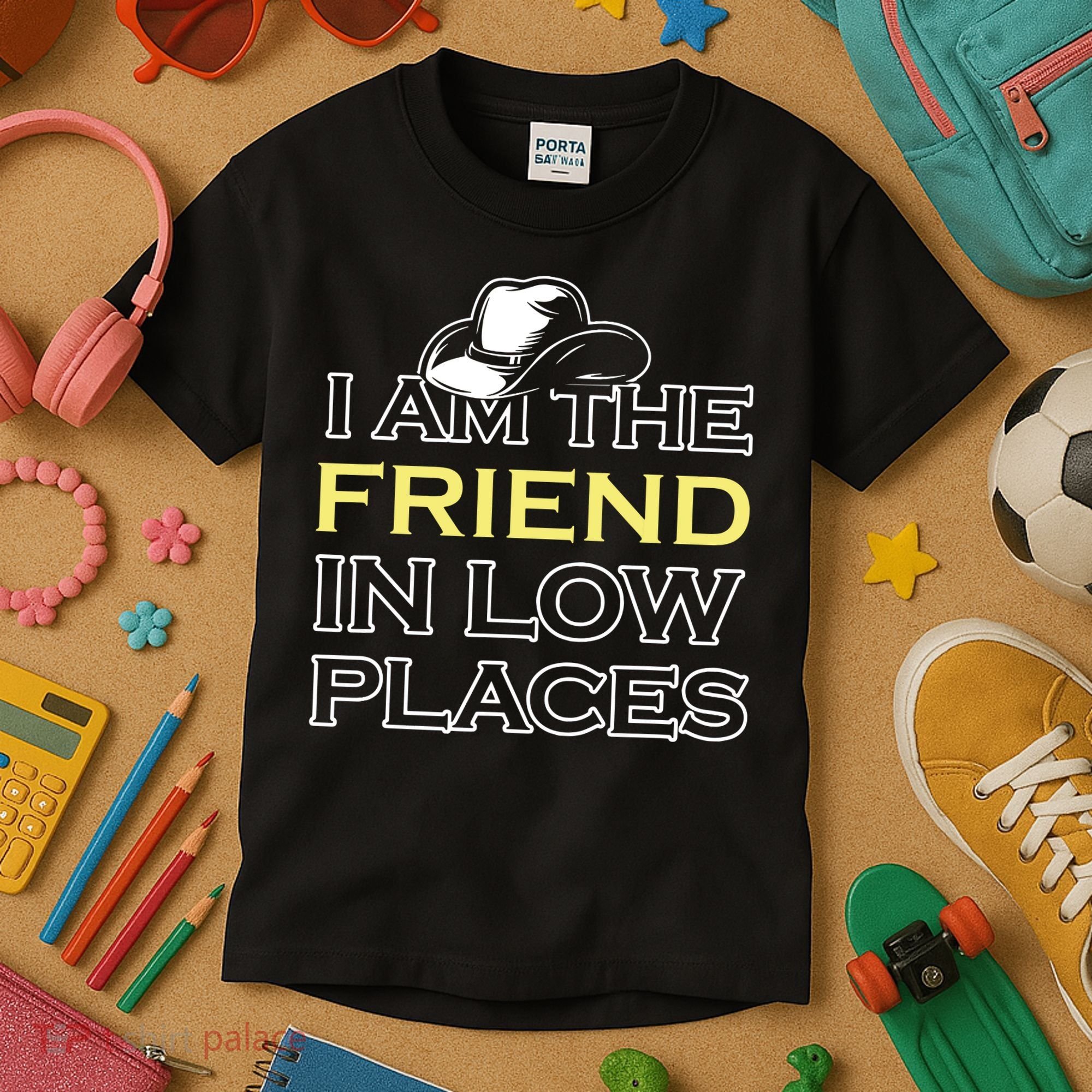 I Am The Friend In Low Places Kids T-Shirt