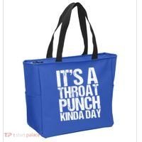 It's A Throat Punch Kinda Day Cute Gift Tote Bag thumb 2