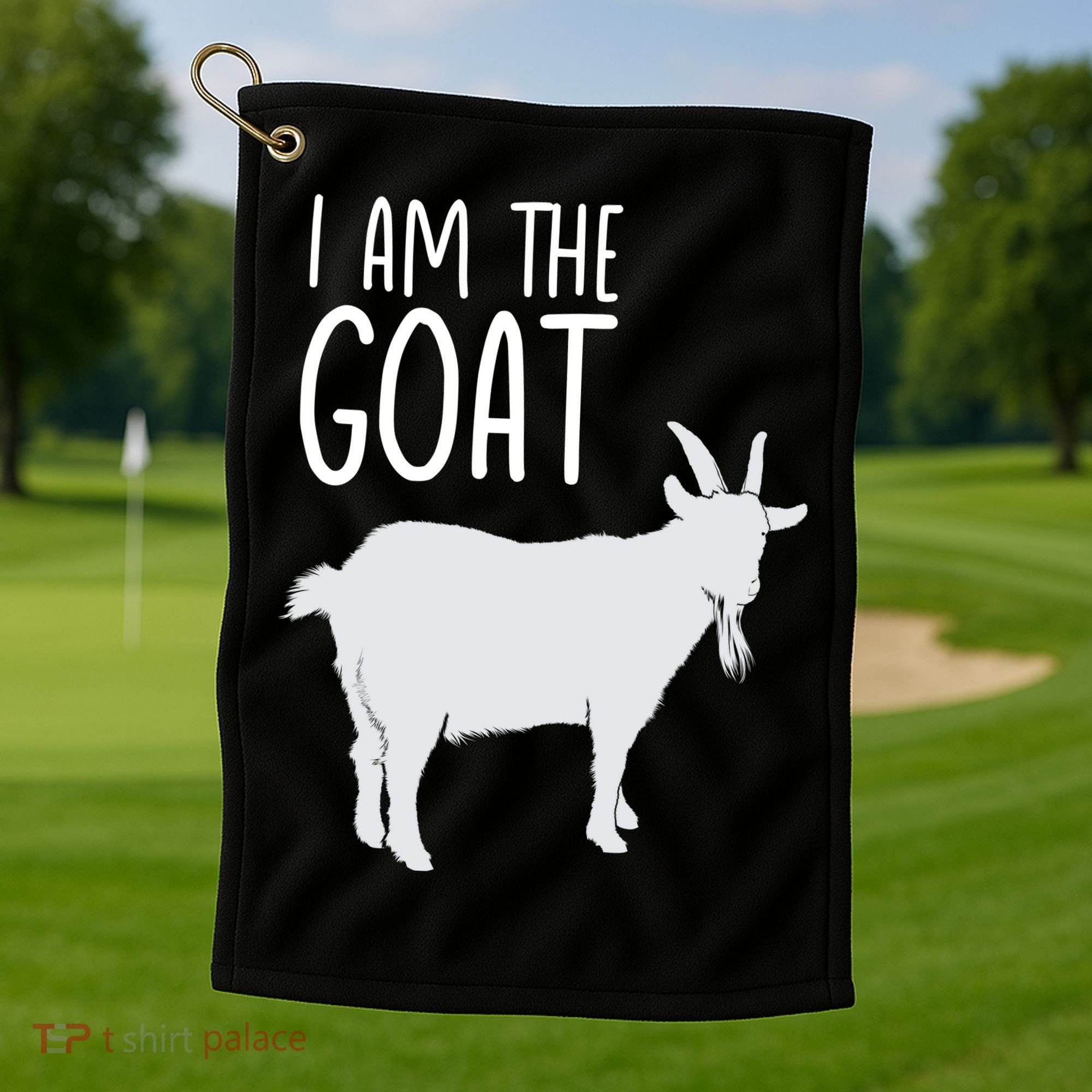 I Am The GOAT Greatest Of All Time Athletics Gift Golf Towel