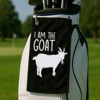 I Am The GOAT Greatest Of All Time Athletics Gift Golf Towel thumb 2