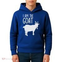 I Am The GOAT Greatest Of All Time Athletics Gift Kids Hoodie thumb 4