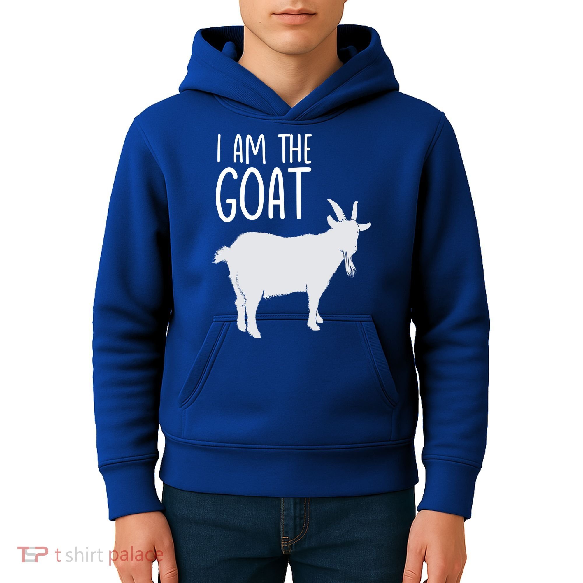 I Am The GOAT Greatest Of All Time Athletics Gift Kids Hoodie