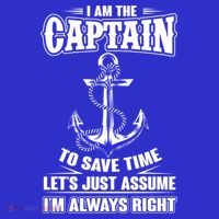 I Am The Captain Boat Captain Funny Gift Sweatshirt thumb 3