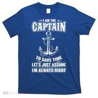I Am The Captain Boat Captain Funny Gift T-Shirt thumb 0
