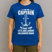 I Am The Captain Boat Captain Funny Gift T-Shirt thumb 4
